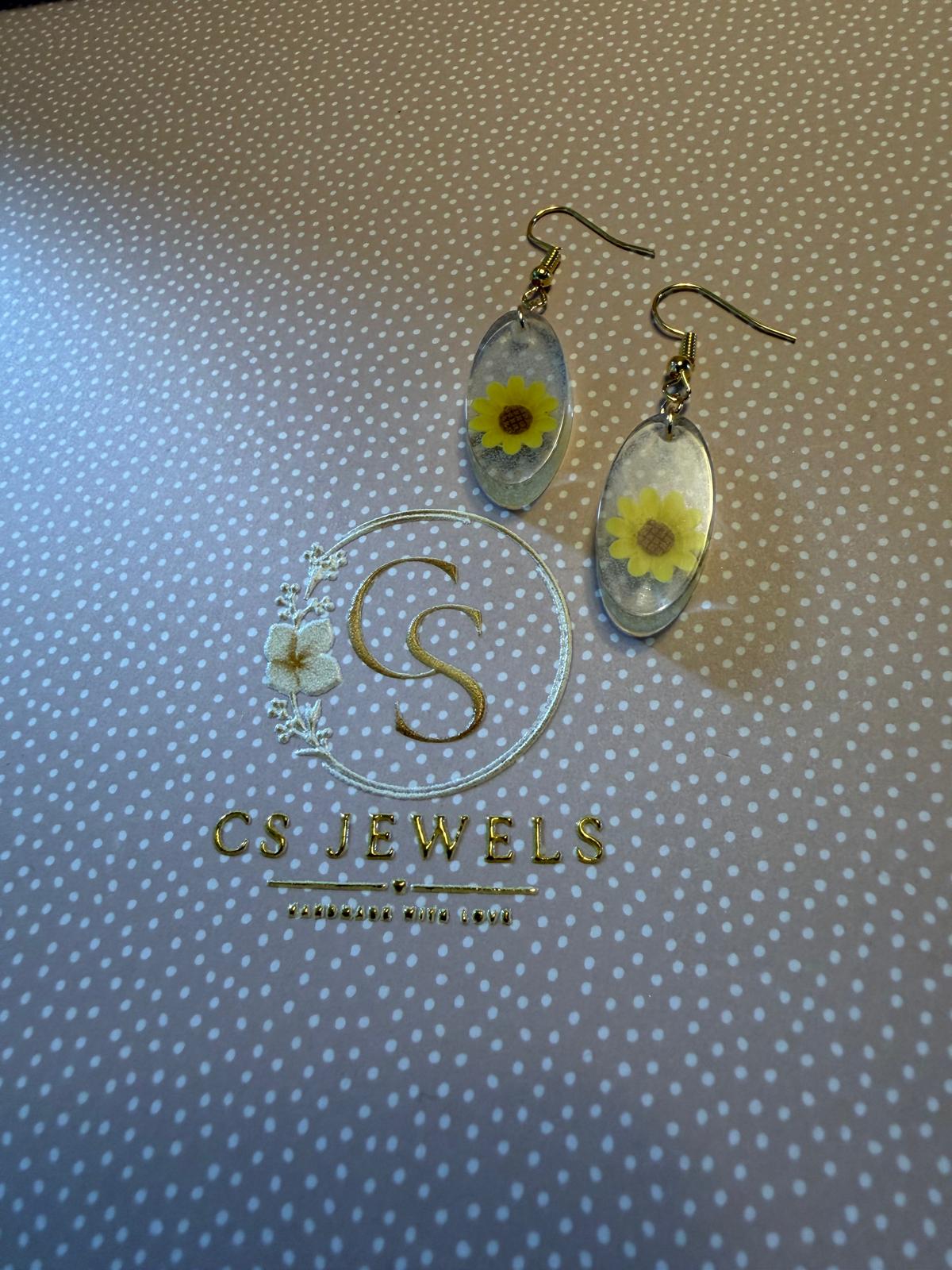 Oorhangers Sunny Bloom, Ear Wires Sunny Bloom