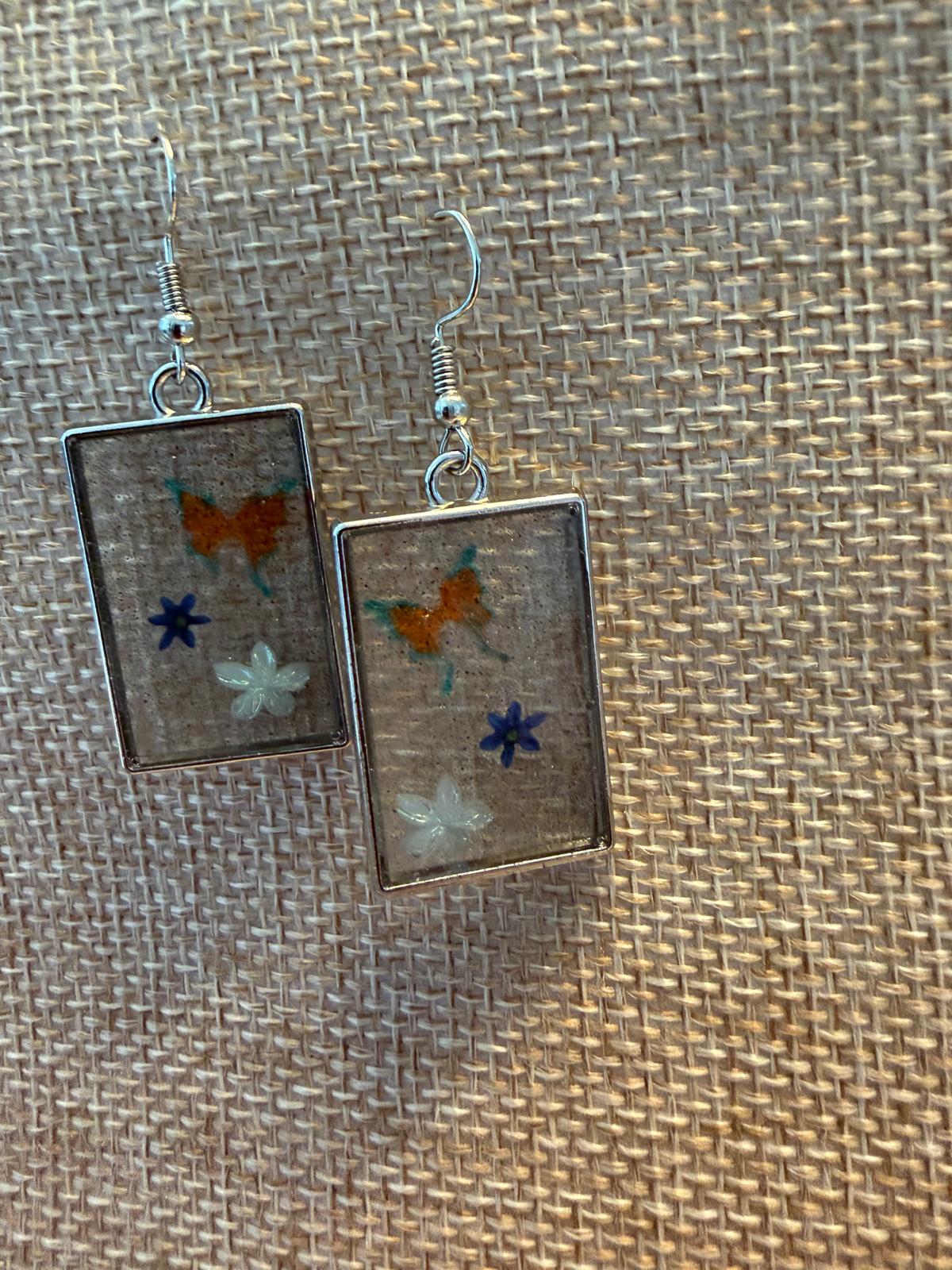Oorhangers Butterfly Garden, Ear Wires Butterfly Garden
