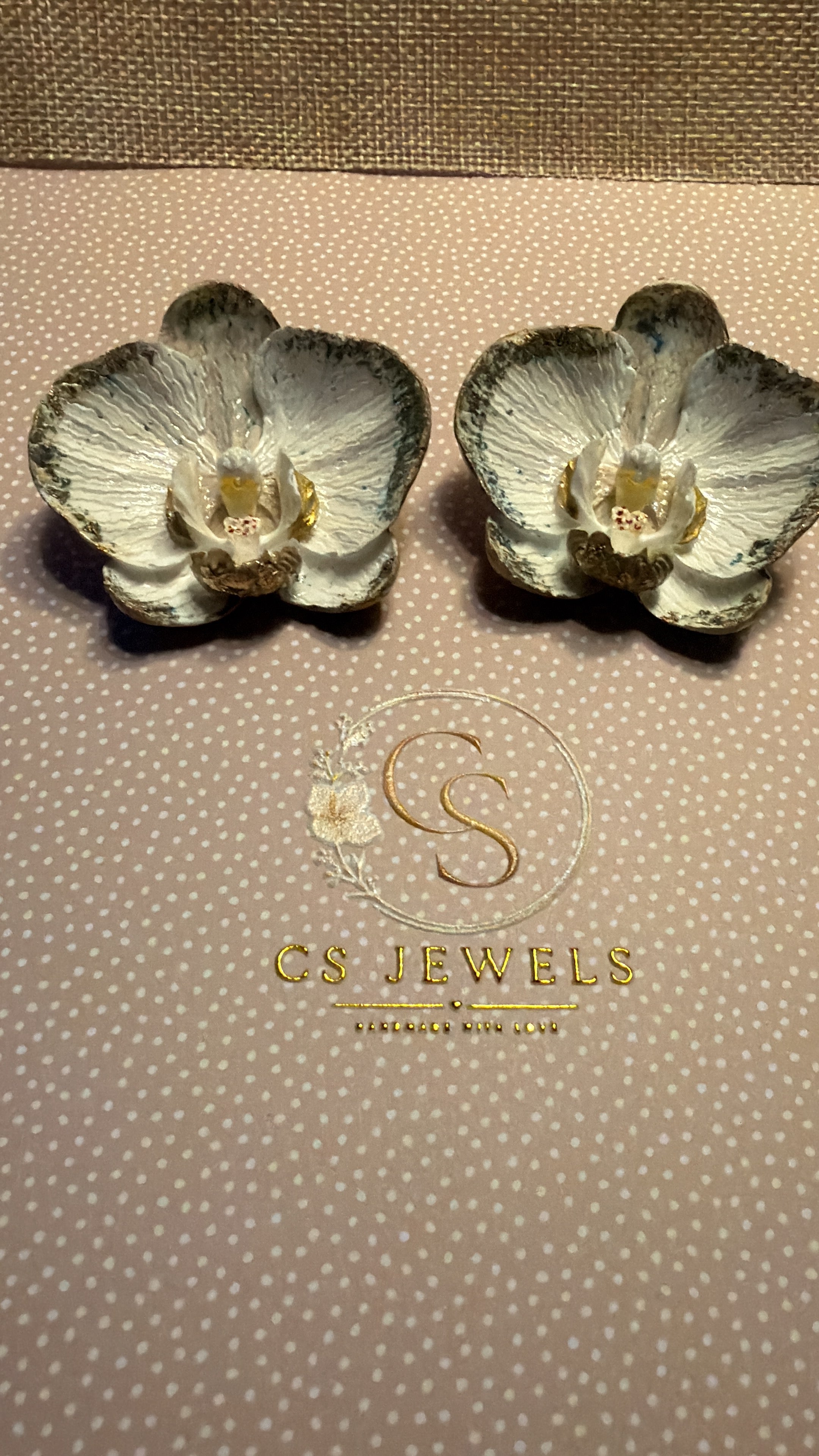 Oorbellen Orchid Whisper, Ear Wires Orchid Whisper