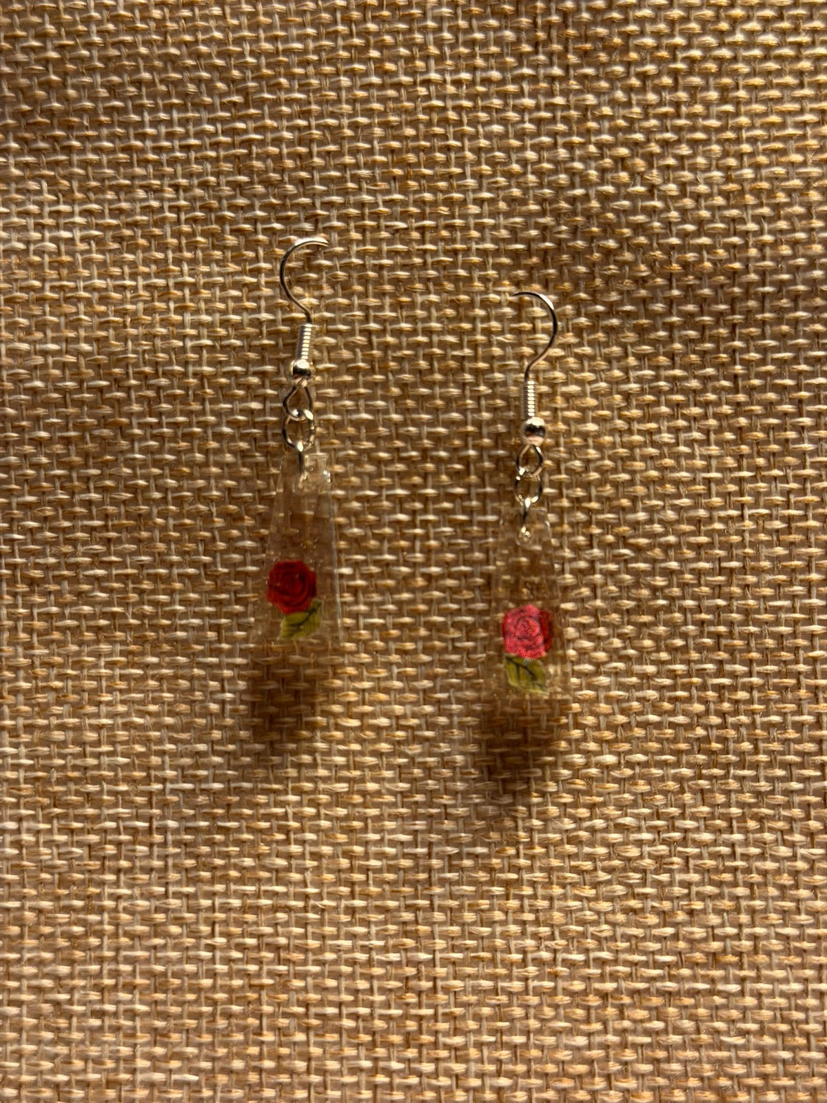 Oorbellen Rose Prism, Ear Wires Rose Prism
