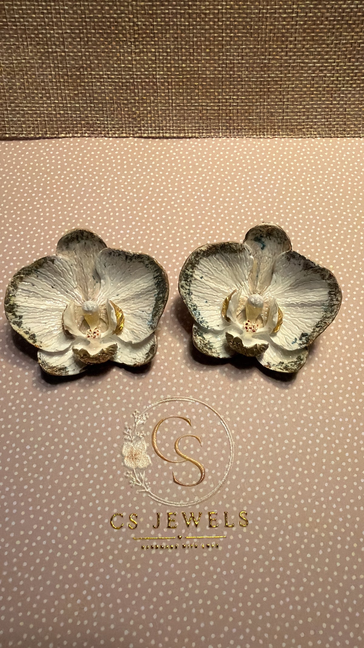 Oorbellen Orchid Whisper, Ear Wires Orchid Whisper