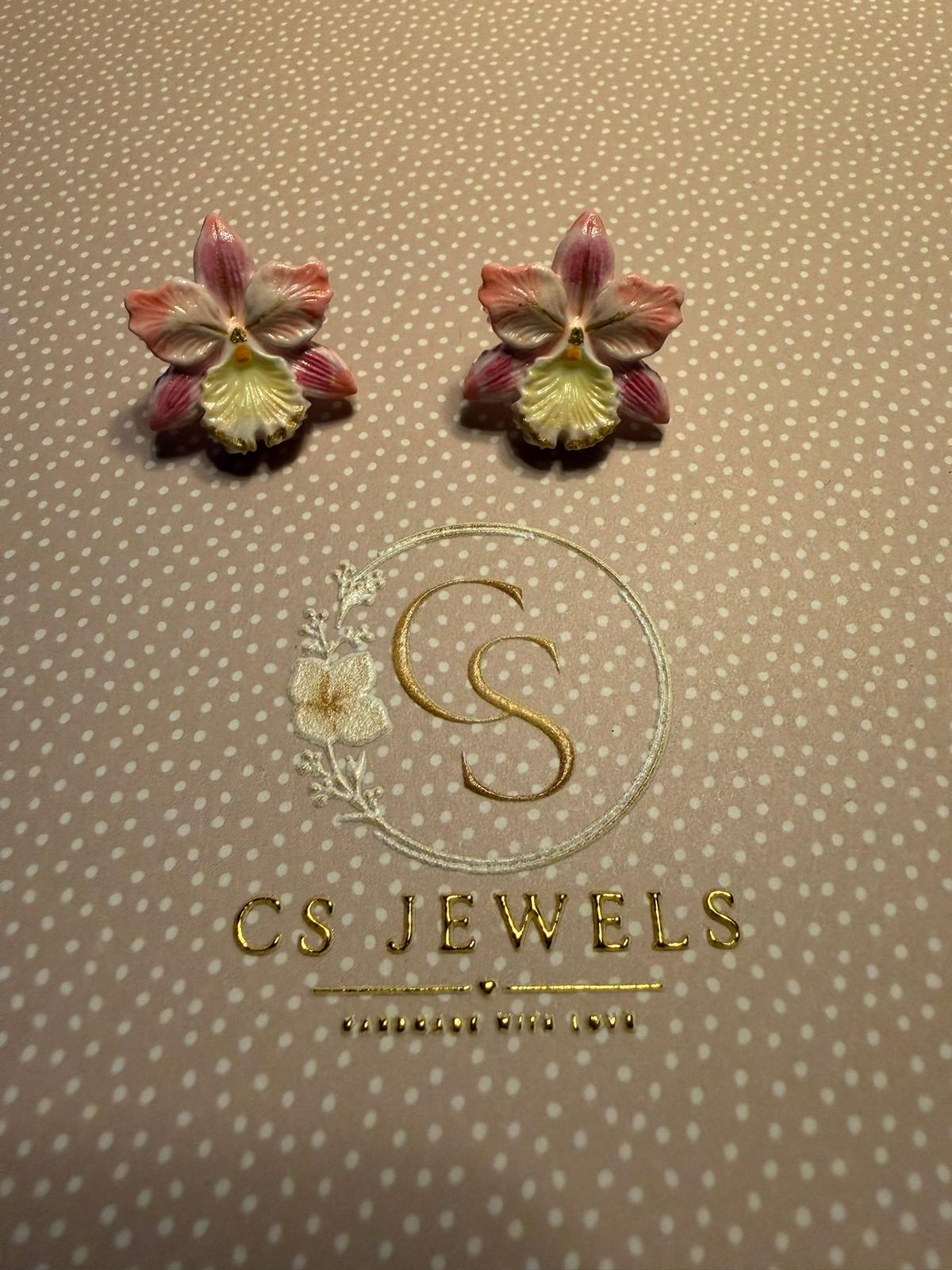 Oorbellen Petal Rose, Ear Wires Petal Rose
