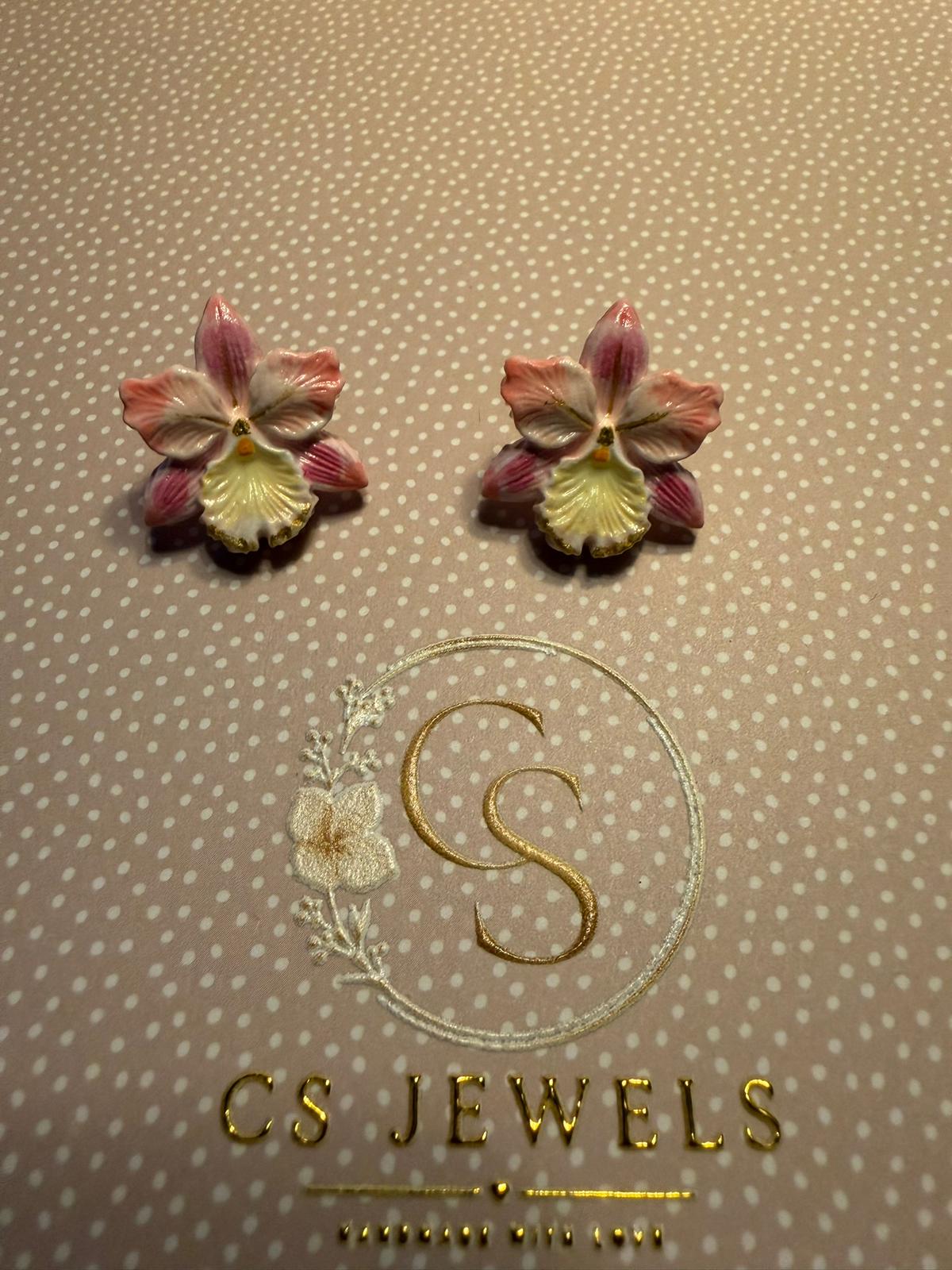 Oorbellen Petal Rose, Ear Wires Petal Rose